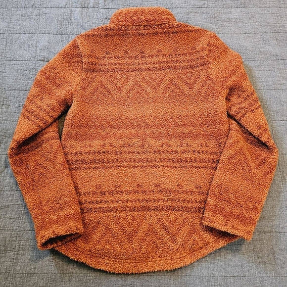 Cruel | Copper Teddy Fleece Full Zip Jacket Rust / Burnt Orange - Picture 3 of 10